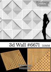 3D Wall Tile WT-6671