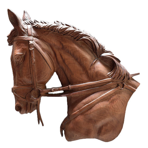 Horse 10x07 Unique Wood Carving