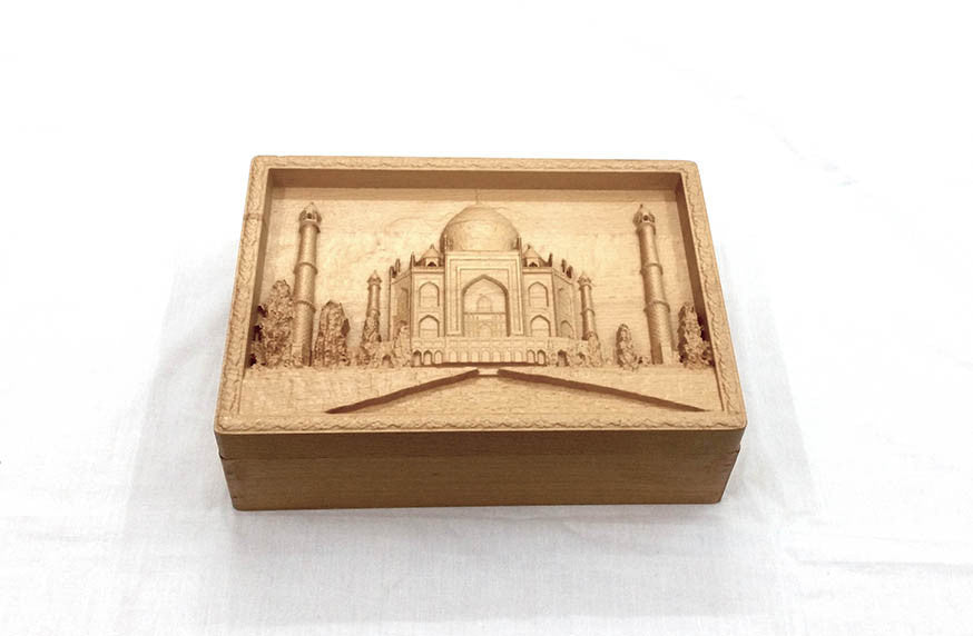 Corporate Gift Jwelery,Choclate Taj Mahal Box Wood Carved
