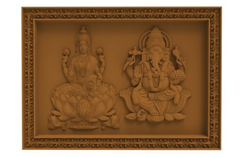 Religious CP-8736# Laxmi Ganesha